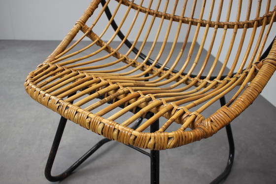 Image 1 of Rattan Lounge Chair by ULUV for Alan Fuchs, Czechoslovakia, 1960s