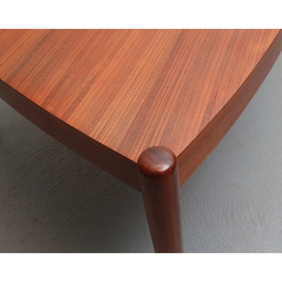Image 1 of Vintage curved walnut coffee table, 1960