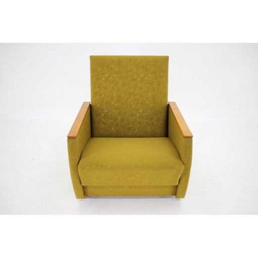 Vintage convertible armchair, Czechoslovakia 1970s