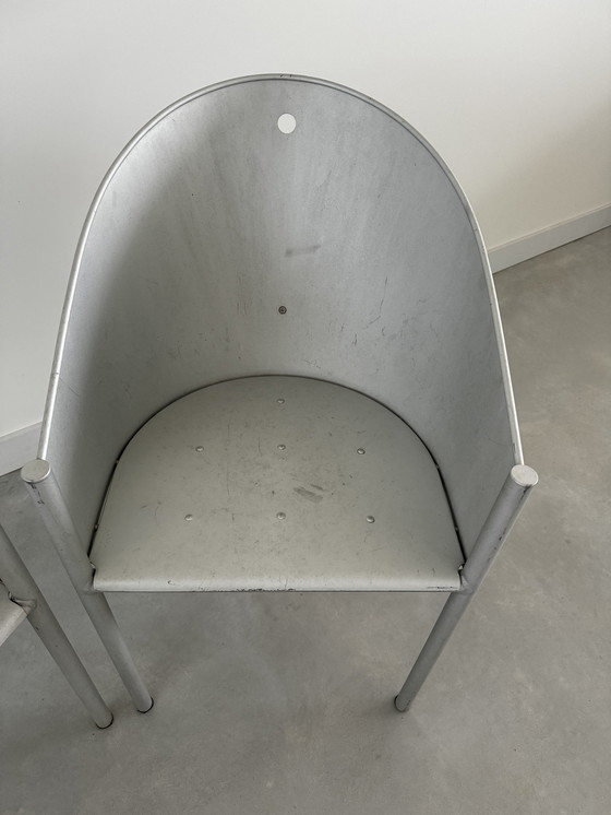 Image 1 of 2x Philippe Starck Costes Aluminum Chairs