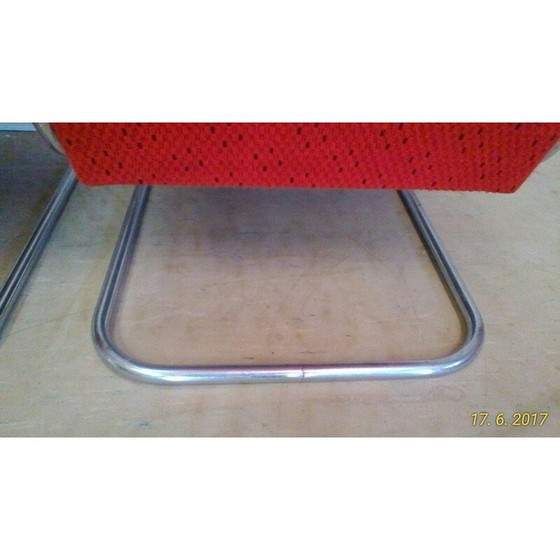 Image 1 of Vintage pair of chromed Bauhaus armchairs by Műcke & Meider for Thonet - 1930s