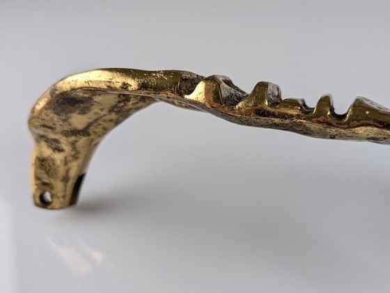 Image 1 of Brutalist Style Bronze Sculptural Handle, 1970S