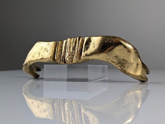 Image 1 of Brutalist Style Bronze Sculptural Handle, 1970S