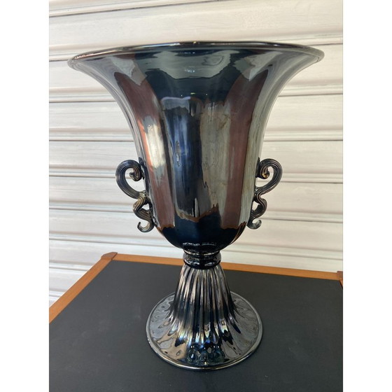 Image 1 of Vaso vintage in vetro di Murano di Toso, 1980