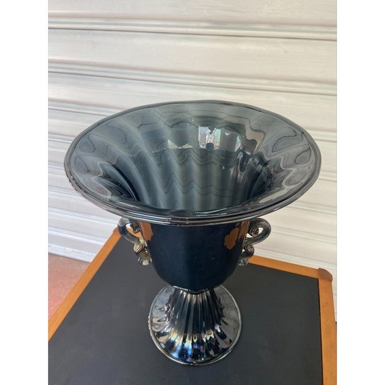 Image 1 of Vaso vintage in vetro di Murano di Toso, 1980