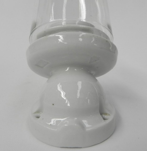 Image 1 of Porcelain wall lamp with glass shade, ridem