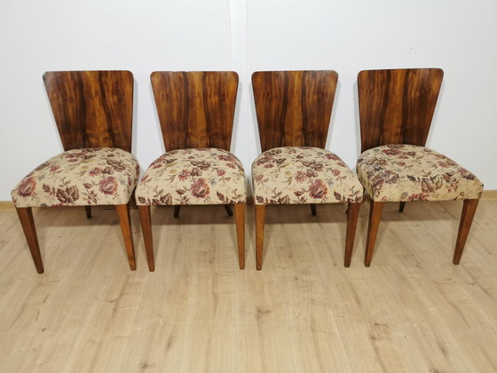 Image 1 of Art Deco Dining Chairs By Jindrich Halabala