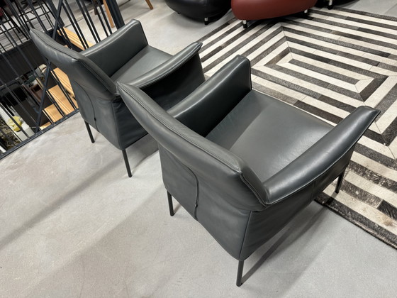 Image 1 of 2 Design On stock Limec armchairs gray leather