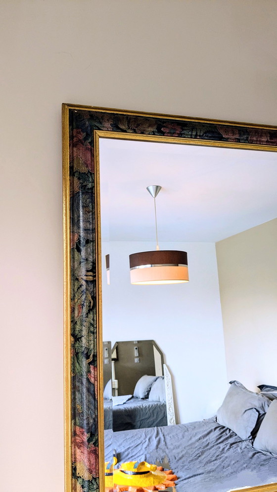 Image 1 of Large Vintage Panoramic Bevelled Mirror