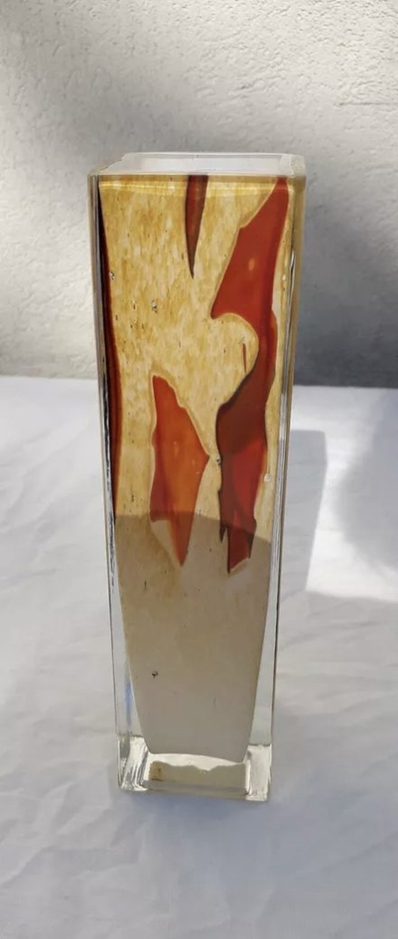 Image 1 of Square Glass Vase