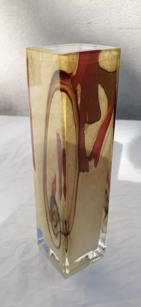 Image 1 of Square Glass Vase