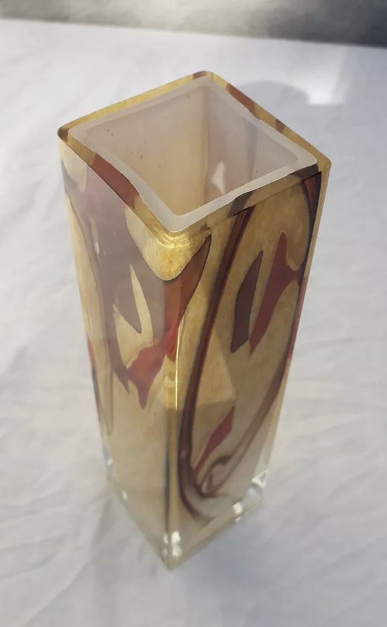 Image 1 of Square Glass Vase