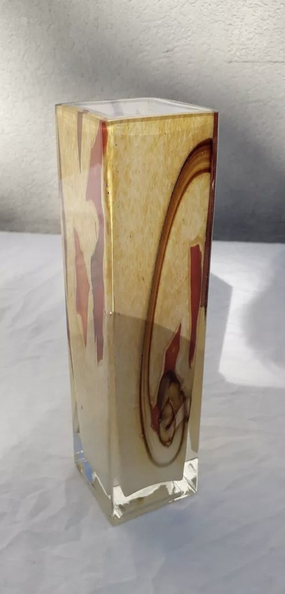 Image 1 of Square Glass Vase