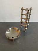 Candelabro modular con plato de Caesar Stoffi para Fritz Nagel, Alemania, década de 1960