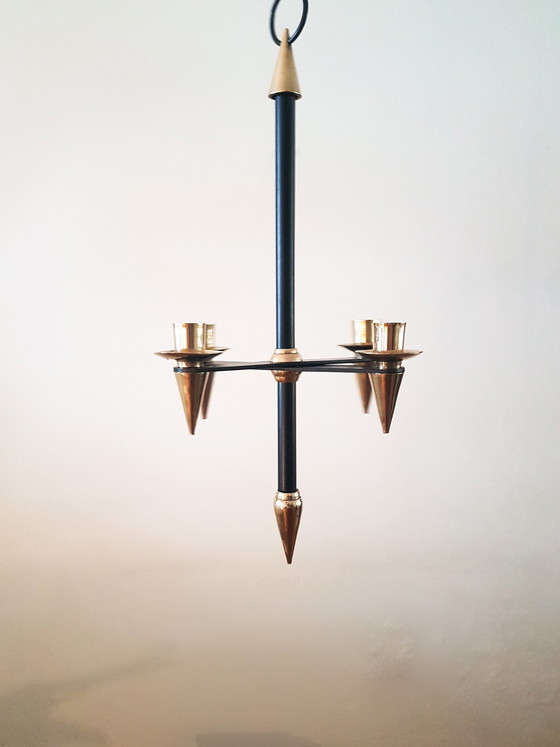 Image 1 of 2x Italian candlesticks from 1950s