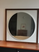 Imponente espejo de pared de Alfred Hendrickx para Belform