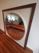 Imponente espejo de pared de Alfred Hendrickx para Belform