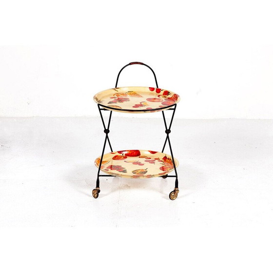 Image 1 of Vintage Swedish fiberglass serving trolley by Impala, 1950