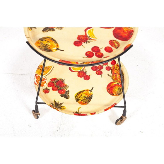 Image 1 of Vintage Swedish fiberglass serving trolley by Impala, 1950