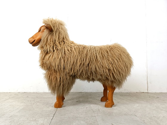 Image 1 of Vintage Life sized mid century sheep 1970s