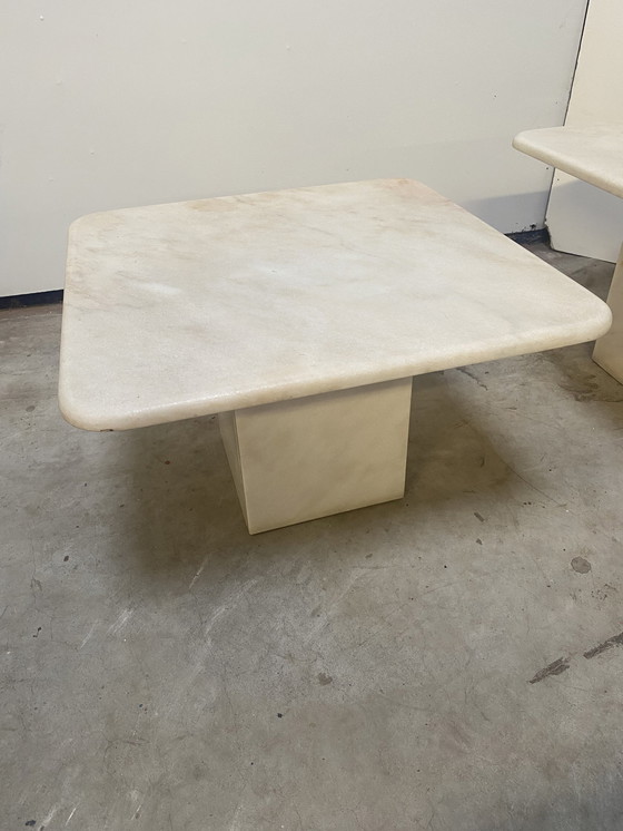 Image 1 of Set 3 Tables Natural Stone