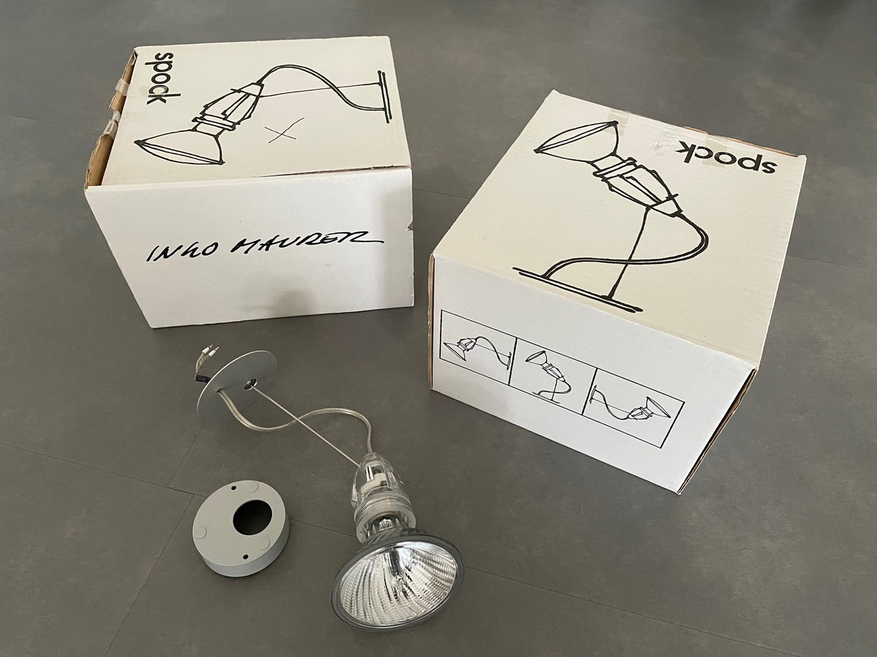 2x lampada da soffitto Ingo Maurer Spock