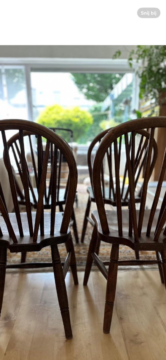 Image 1 of 4x Windsor dining room chairs