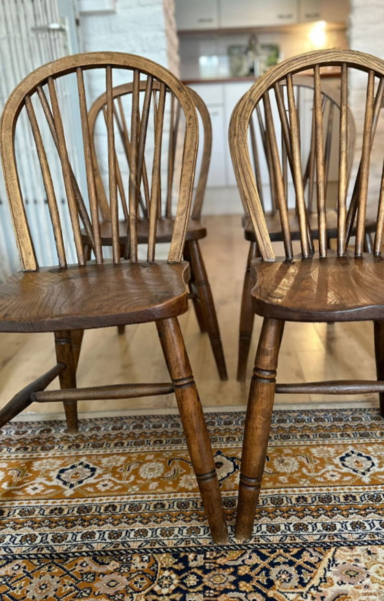 Image 1 of 4x Windsor dining room chairs