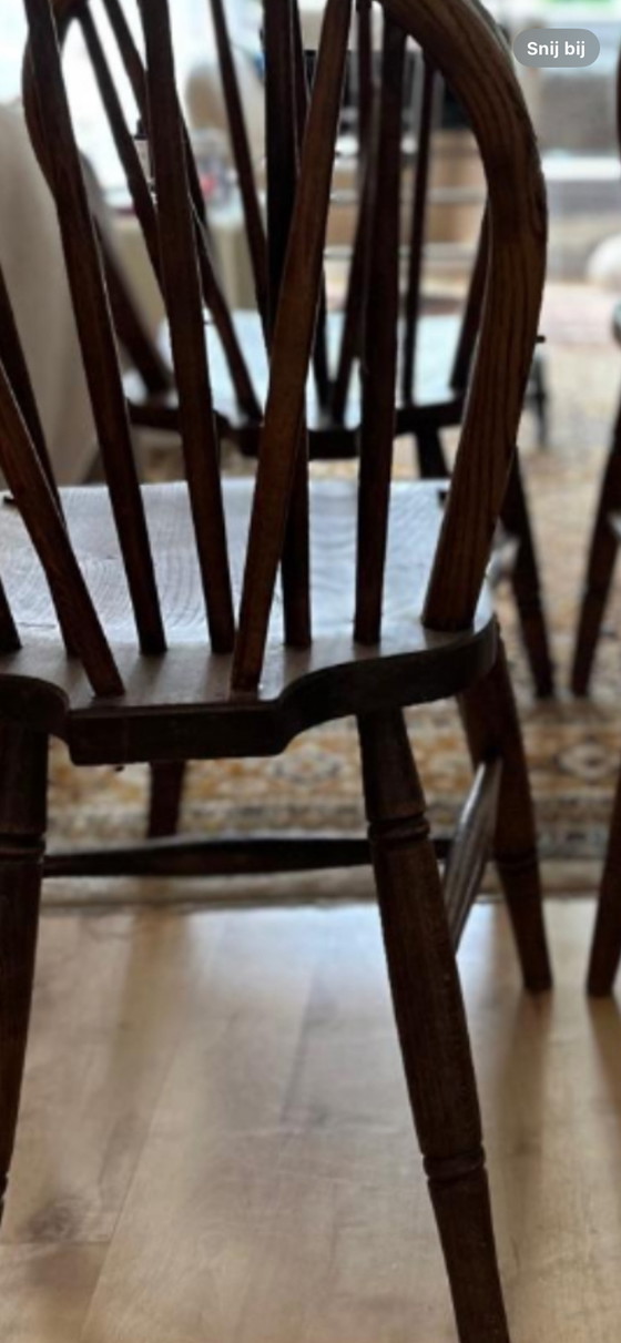 Image 1 of 4x Windsor dining room chairs