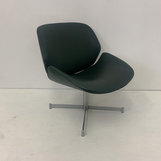 Image 1 of Mid-Century Artifort Geoffrey Harcourt lounge chair ‘Exquis’ , dark green , 1960’s Dutch design