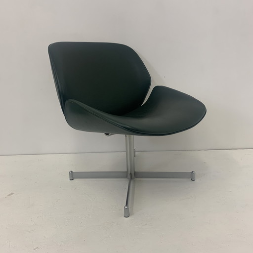 Mid Century Artifort Geoffrey Harcourt lounge chair 'Exquis' , dark green , 1960's Dutch design