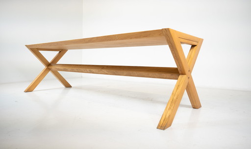 Mid-Century Wooden Dining Table Werther Toffoloni And Piero Palange For Germa, 1970