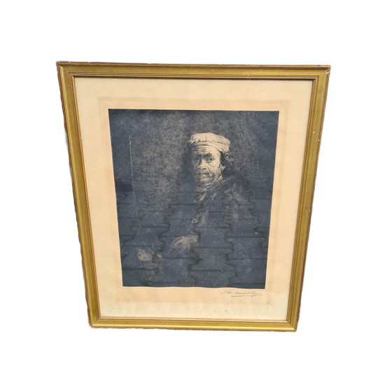 Image 1 of J.M. Michel Cazin - aquatint of Rembrandt