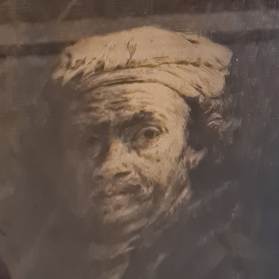 Image 1 of J.M. Michel Cazin - aquatint of Rembrandt