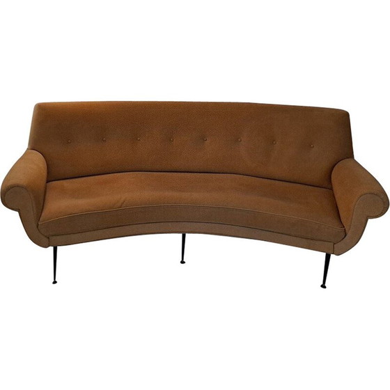Image 1 of Mid century Italian curved sofa, 1950