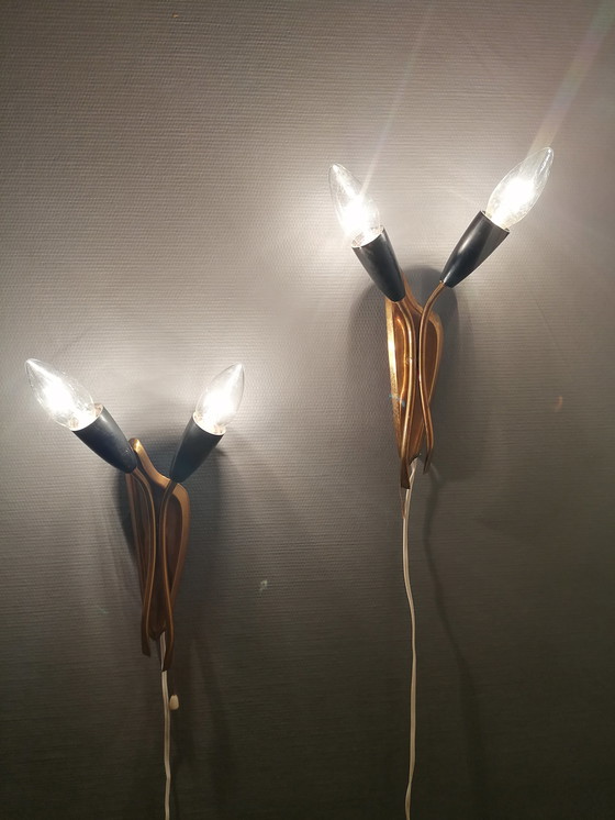 Image 1 of 2x Vintage wall lamps