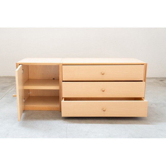 Image 1 of Vintage beech wood bookcase, Italy 1990