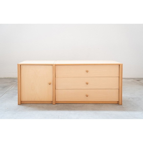 Image 1 of Vintage beech wood bookcase, Italy 1990