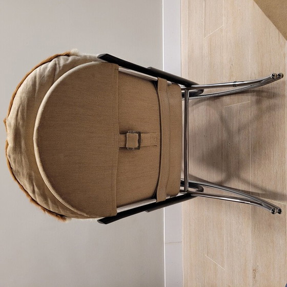 Image 1 of Vintage rocking chair "Nonna" in bentwood and chrome steel by Paul Tuttle for Strässle, Switzerland 1970