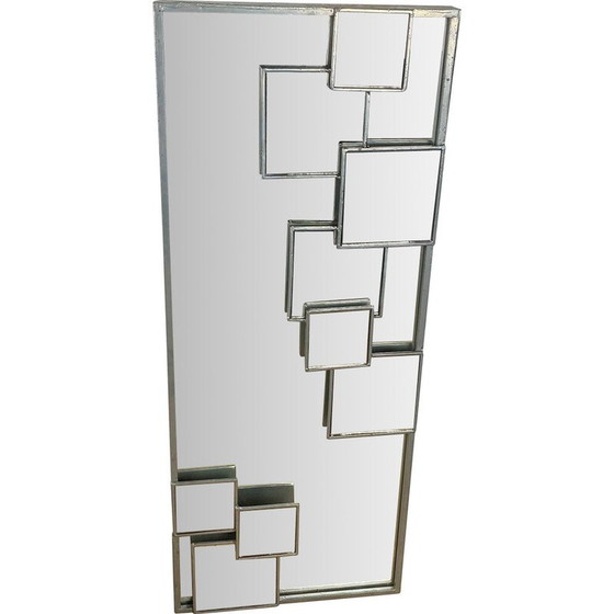 Image 1 of Vintage mirror with steel frame, 1970
