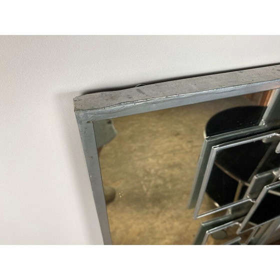 Image 1 of Vintage mirror with steel frame, 1970