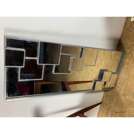 Image 1 of Vintage mirror with steel frame, 1970