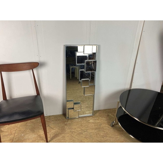 Image 1 of Vintage mirror with steel frame, 1970