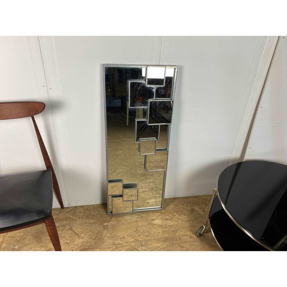 Image 1 of Vintage mirror with steel frame, 1970