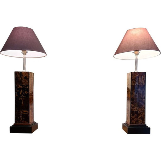 Coppia di lampade vintage in tartaruga di Anthony Redmile