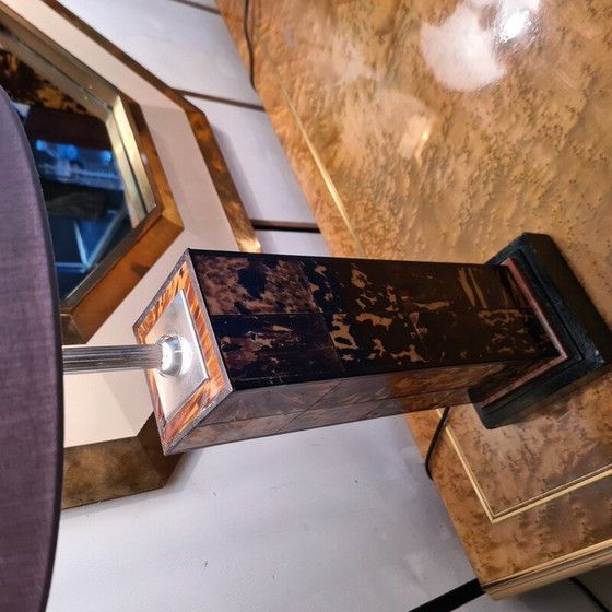 Image 1 of Pair of vintage tortoise shell lamps by Anthony Redmile