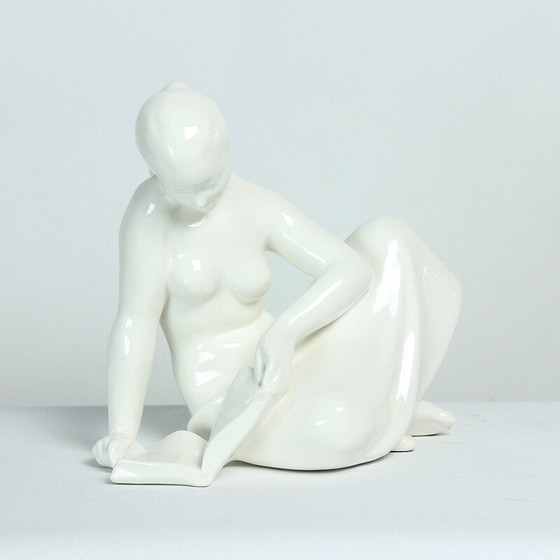 Image 1 of Vintage white porcelain sculpture for Jihokera, 1960