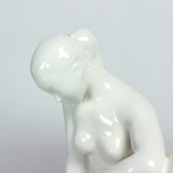 Image 1 of Vintage white porcelain sculpture for Jihokera, 1960
