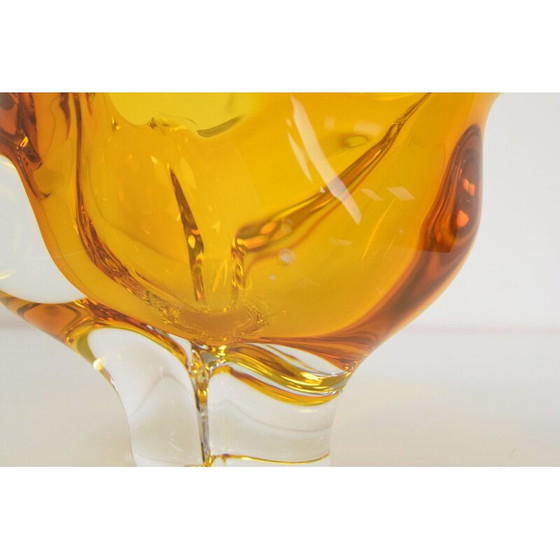 Image 1 of Vintage glass bowl by Josef Hospodka, Czechoslovakia 1960