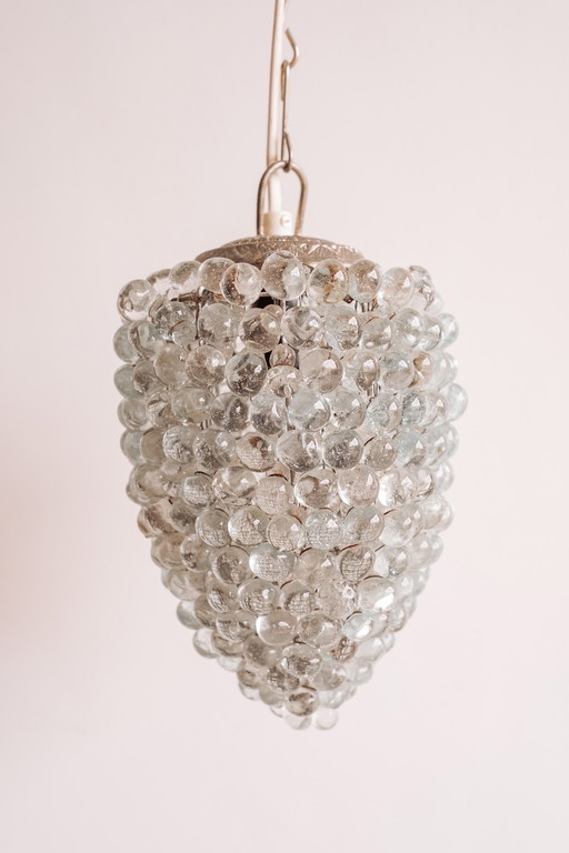 Hand-blown Murano grapevine pendant lamp